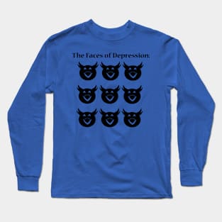 Faces of Depression Long Sleeve T-Shirt